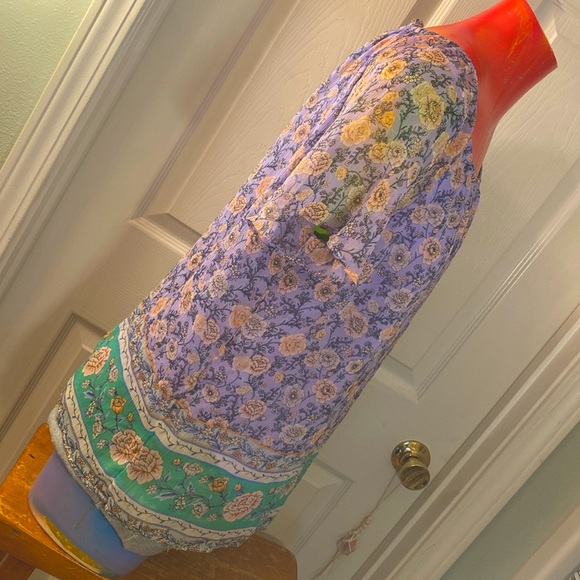 LC LAUREN CONRAD Floral Boho Blouse Top - Picture 6 of 13